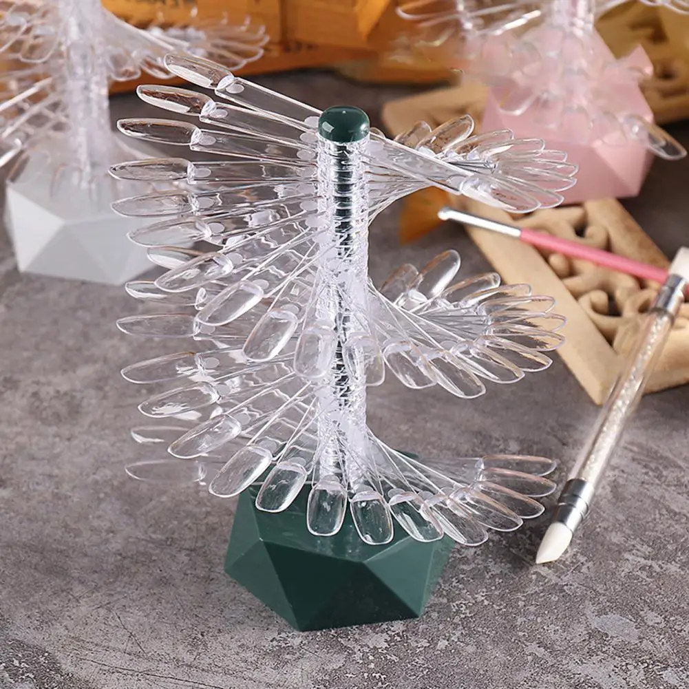 

1 Set Nail Display Stand Reusable DIY Lightweight Spiral False Nails Display Shelf Practice Tool Household Supplies