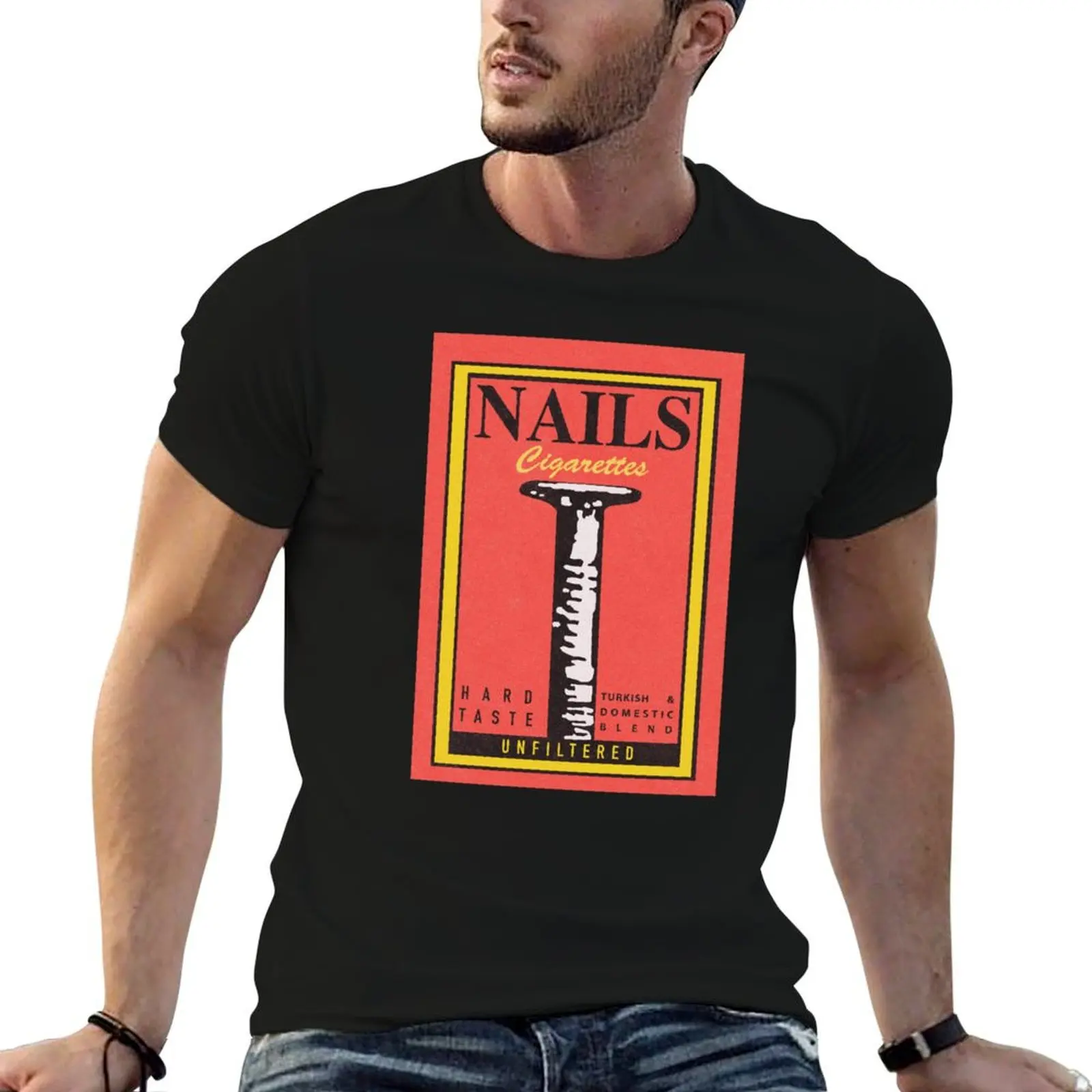 Silent Bob's Zippo: Nails Cigarettes Logo T-Shirt oversized graphic tee cute tops funny t shirts men