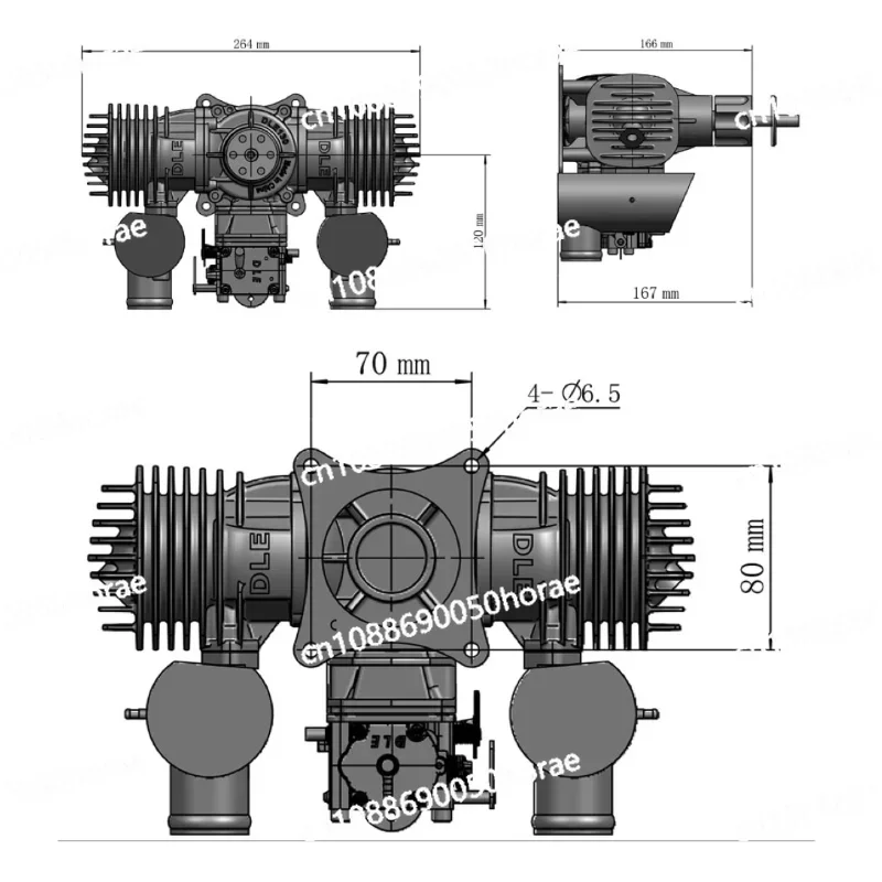 DLE130 DLE 130 CC  Metal GAS Engine for Radio Control Airplane Model,DLE130CC,130,DLE-130CC,Hot Item,One Piece