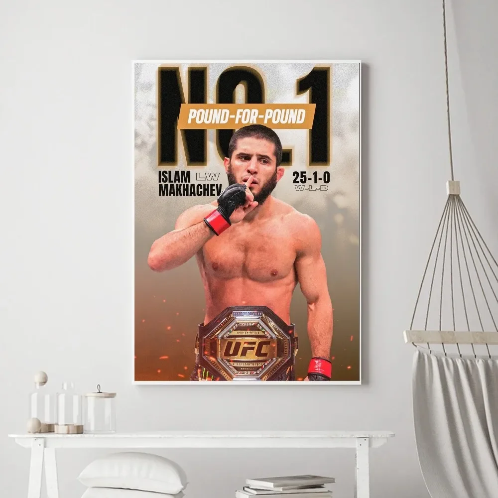 K-Khabib Cool N-Nurmagomedov Poster Vintage Prints Art Home Painting Bathroom Kitchen Bar Accessories Wall Sticker Large Size