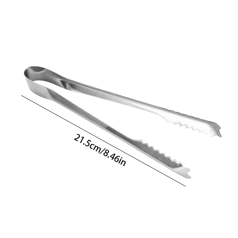 BBQ Food Tongs Barbecue Stainless Steel Kitchen Food Meat Non-slip Non-Stick Steak Clamp Cooking Tool Toothed Ice Towel Clip