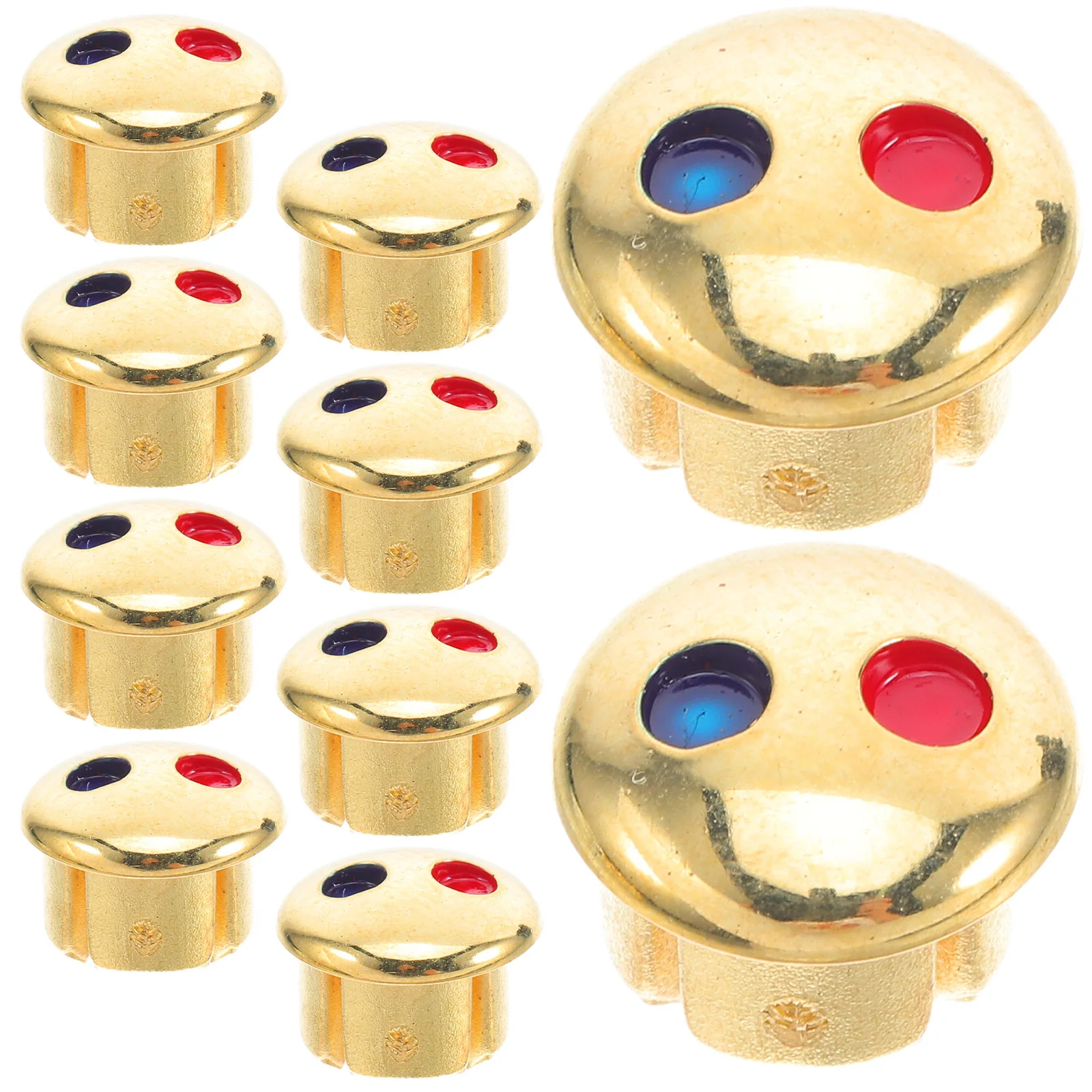 

30Pcs Cold Hot Sign Faucet Handle Cover Durable Material Red Blue Labels for Kitchen Sink Faucets Easy Identification Decorative