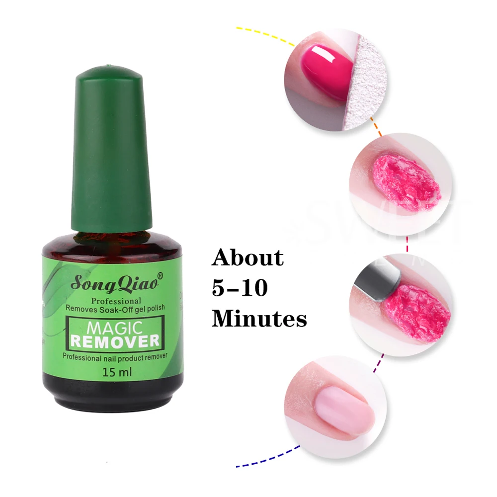 1/2/3pcs 15ml Nail Remover Burst Gel Polish Magic Fast UV LED Soak Off Function Gel Nail Art Removal Gel Varnish Manicure Tools view 3