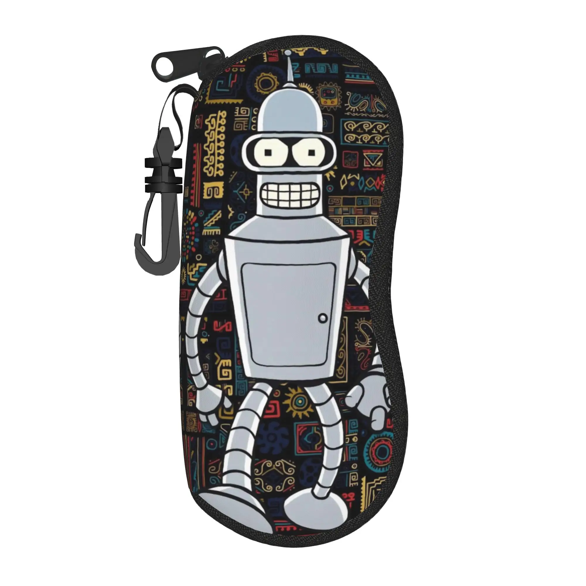 Kawaii Cartoon Glasses Case Futuramas Accessories  Box  Glasses Storage Box Cartoon Eye Contacts Case