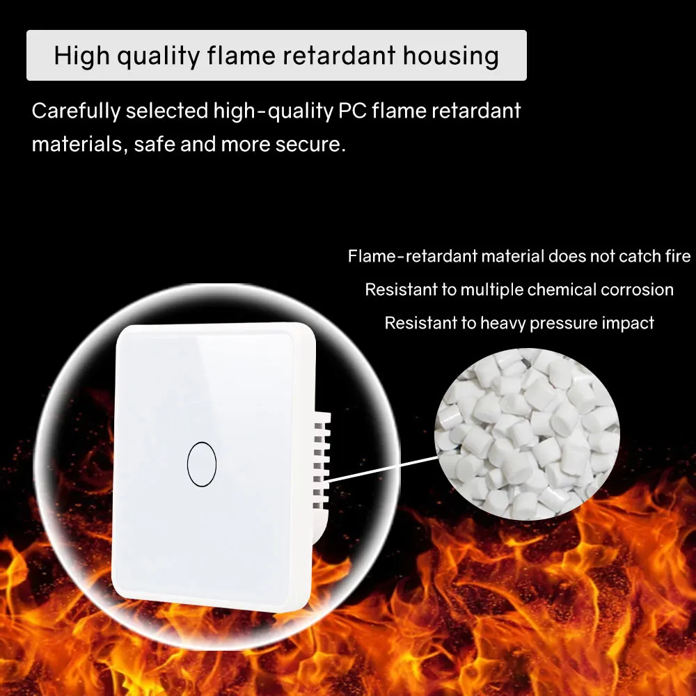 Stlf tuya zigbee/wifi controlado inteligente ue 1 gang interruptor de parede luz toque funciona com alexa e google home