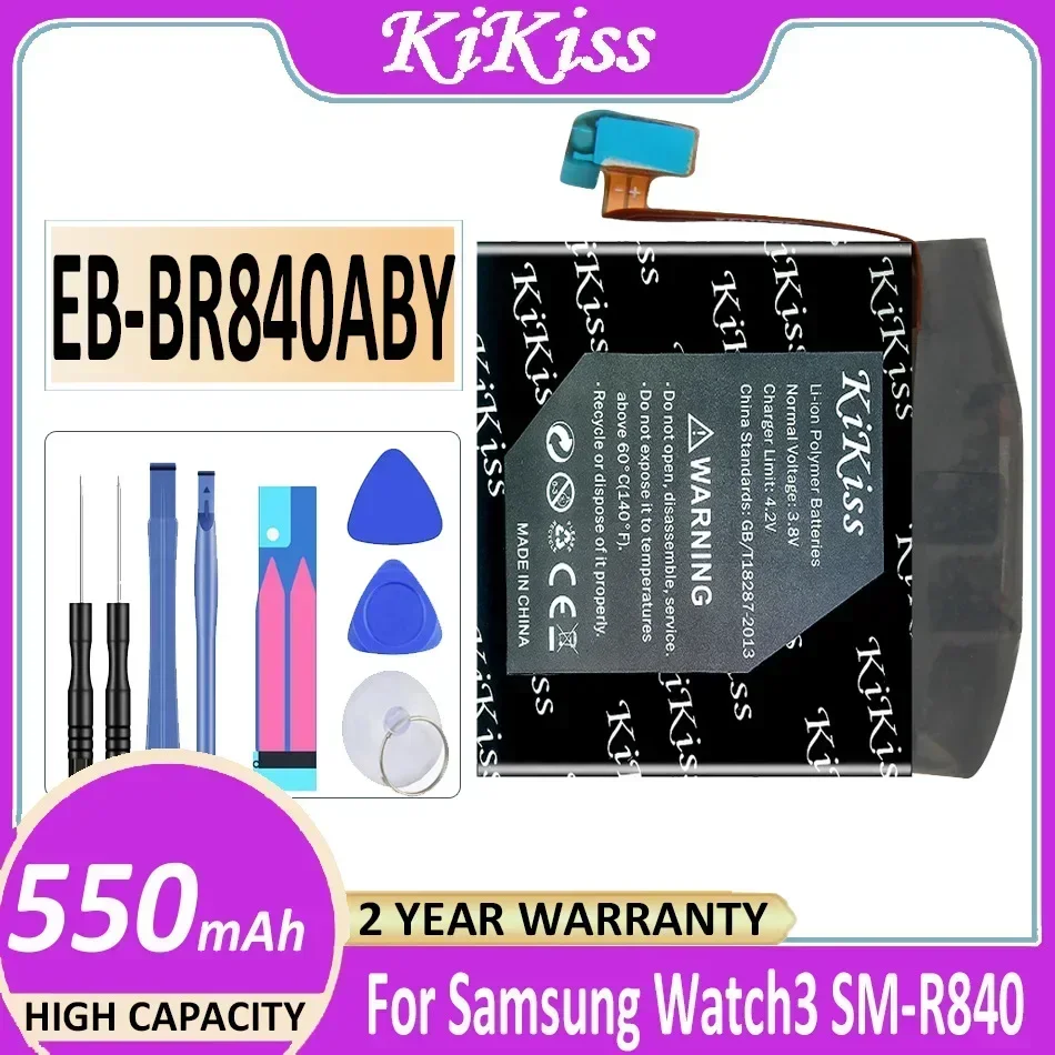 

Мощный аккумулятор KiKiss емкостью 550 мАч EB-BR840ABY для Samsung Watch 3 SM-R840, версия Watch3