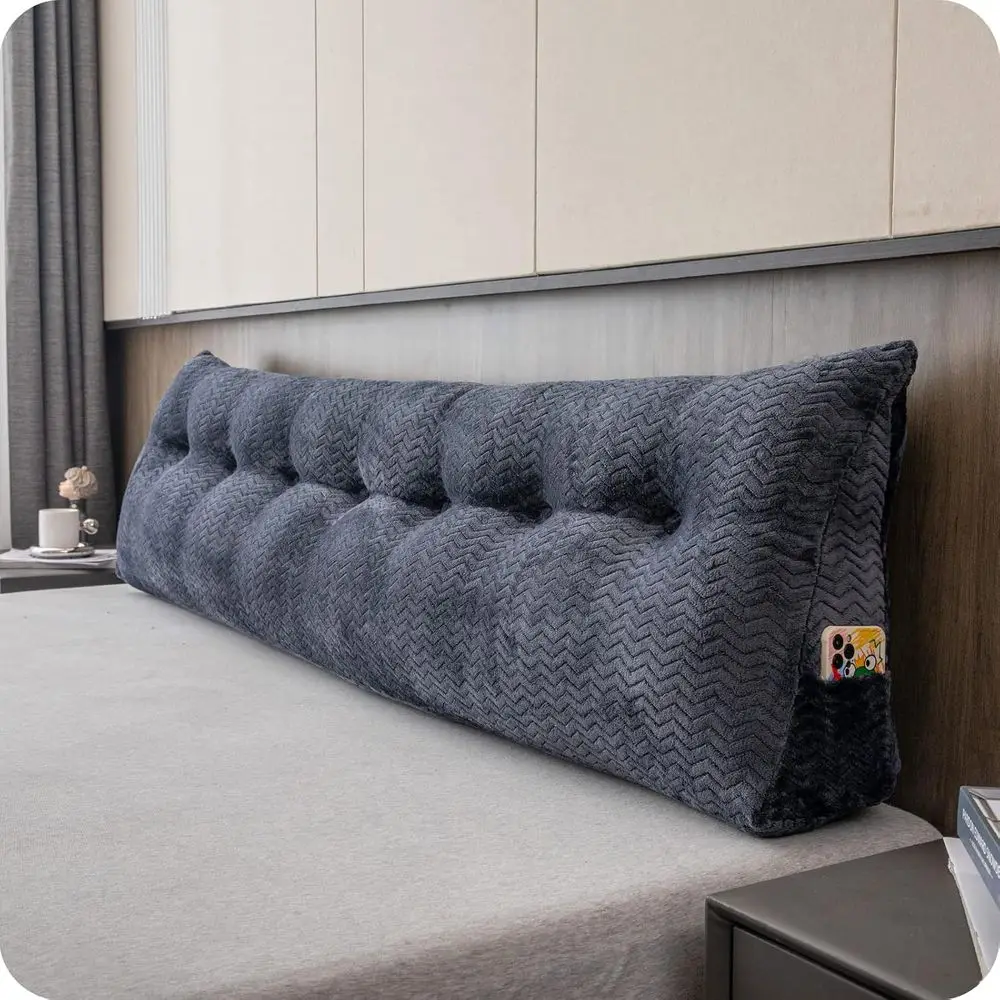

Large Bolster Triangular board Wedge Backrest Positioning Support Bed Rest Reading Pillows board Wedge Pillows or Day Bed Bunk B