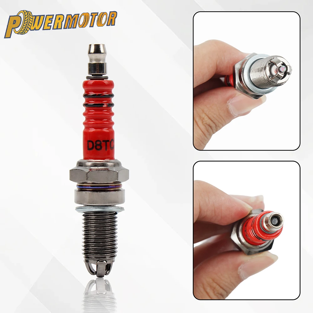 Motorcycle For GY6 CG 50 70 110 125 150CC Atv Scooter Dirt Bike Go Kart OE D8TC A7TC Racing Spark Plug 3 Triple Electrode