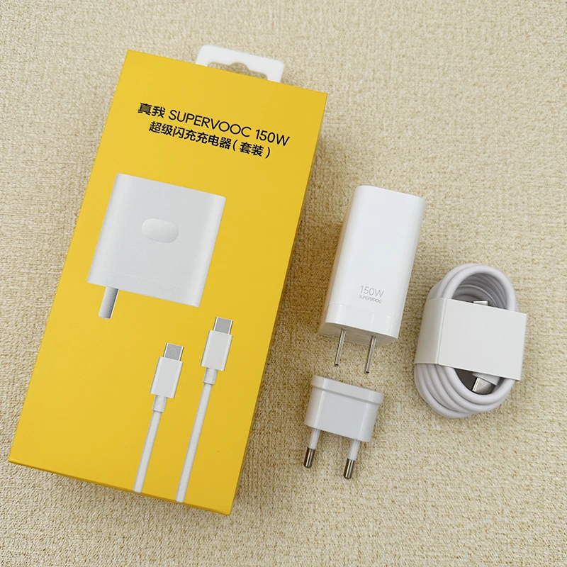 Realme GT NEO 5 3 2 GT5 Original 150W Power Adapter Charger SuperDart SuperVooc USB C To C Cable For Realme 10 11 12 Pro Pro+