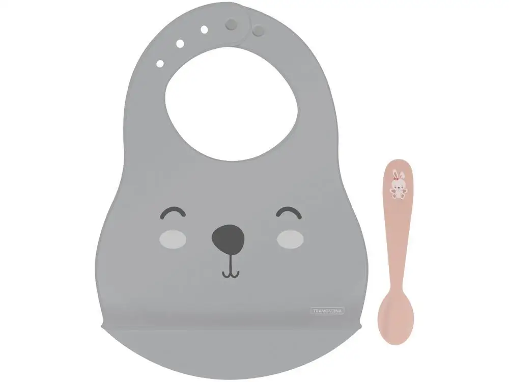 Tramontina Rabbit Le Petit Silicone Babysitter Kit with Spoon