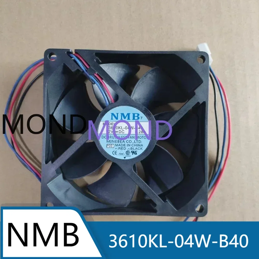 Ventilateur de serveur 3610KL-04Wrer 40 pour le flux d'air élevé de NMB-MAT de NMB Ventilateur de refroidissement axial d'inverseur de châssis de puissance 12V 0.28A 9025 9cm 2 3 fils