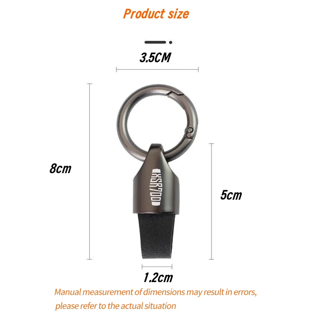 야마하 Xsr700 Xsr900 Xsr 700 900 범용 키체인 키링, 금속 가죽 오토바이 액세서리 선물