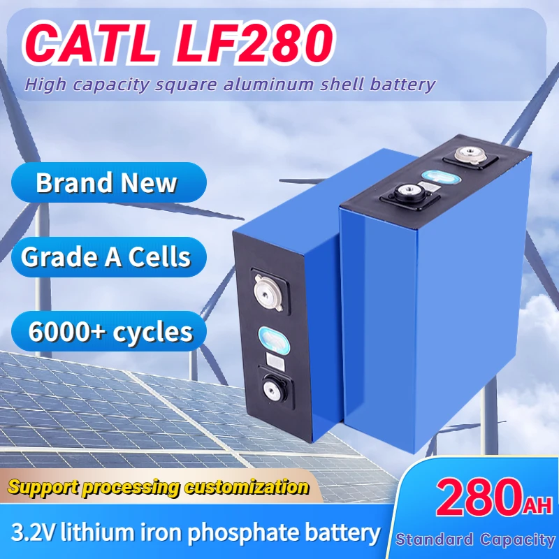 

4 pcs CATL 302AH 280AH Brand New Grade A LiFePO4 battery Pack DIY 12V 24V 48V Batteries Rchargeable for Solar Storage System