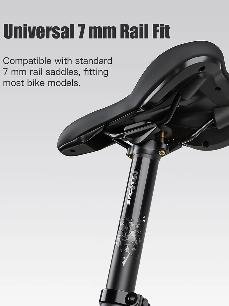 AliExpress BOLANY SAGMIT mountain bike aluminum alloy seat pole road bike 31.6 seat tube pole double nail double track 380mm seat tube