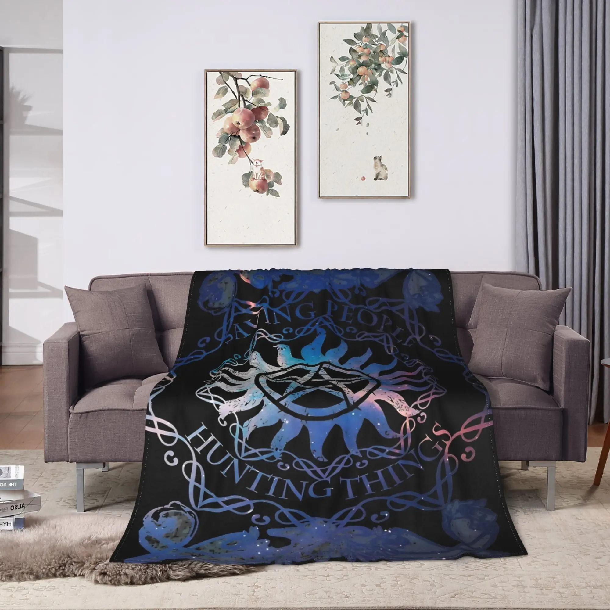 Supernatural Dean Winchester Blanket  Super Soft Aesthetic Plush Bedding Throws For Airplane Travel Flannel Bedspread Bed Cover