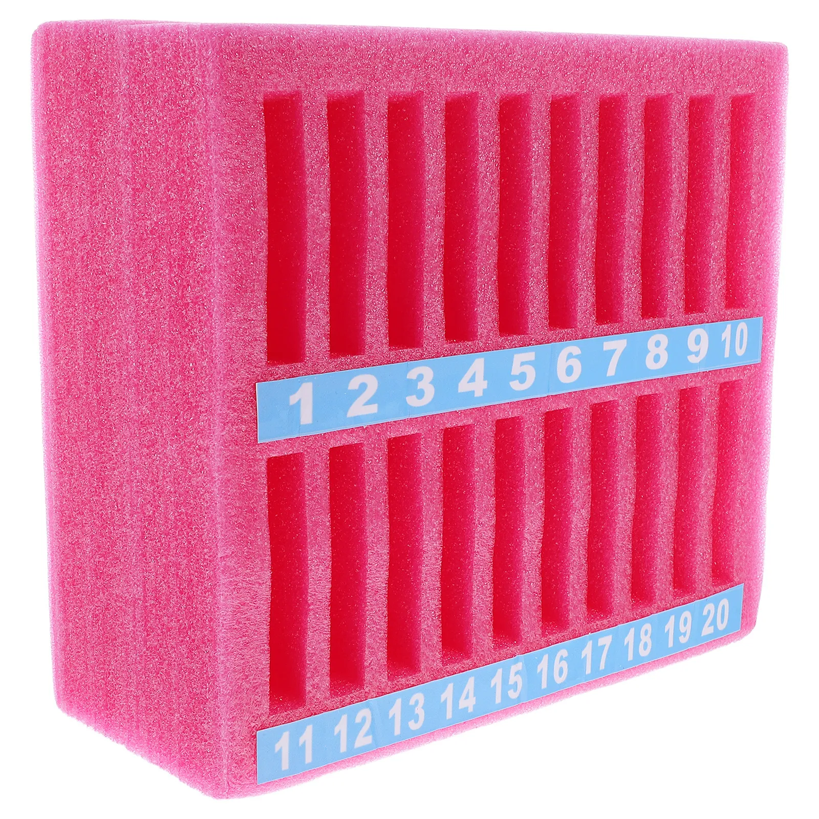 

20 Grid Foam Phone Storage Box - Desktop Organizer for Classroom Office Meeting Room Mobile Phone Holder 20 Grid