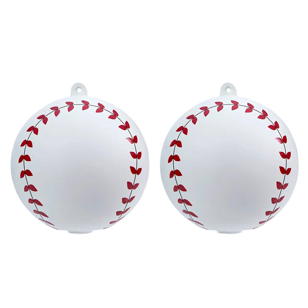 

2 Pcs Prom Gender Reveal Baseball Baby Soccer Gifts Sponge Powder Football Baseballs