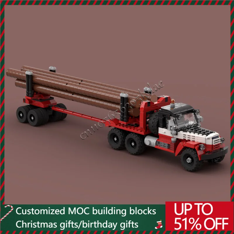 

698 шт., лесозаготовитель с мамонтом и полюсом, прицеп, строительный блок, модель, кирпич, детский городской инженерный набор игрушек «сделай сам», креативные подарки