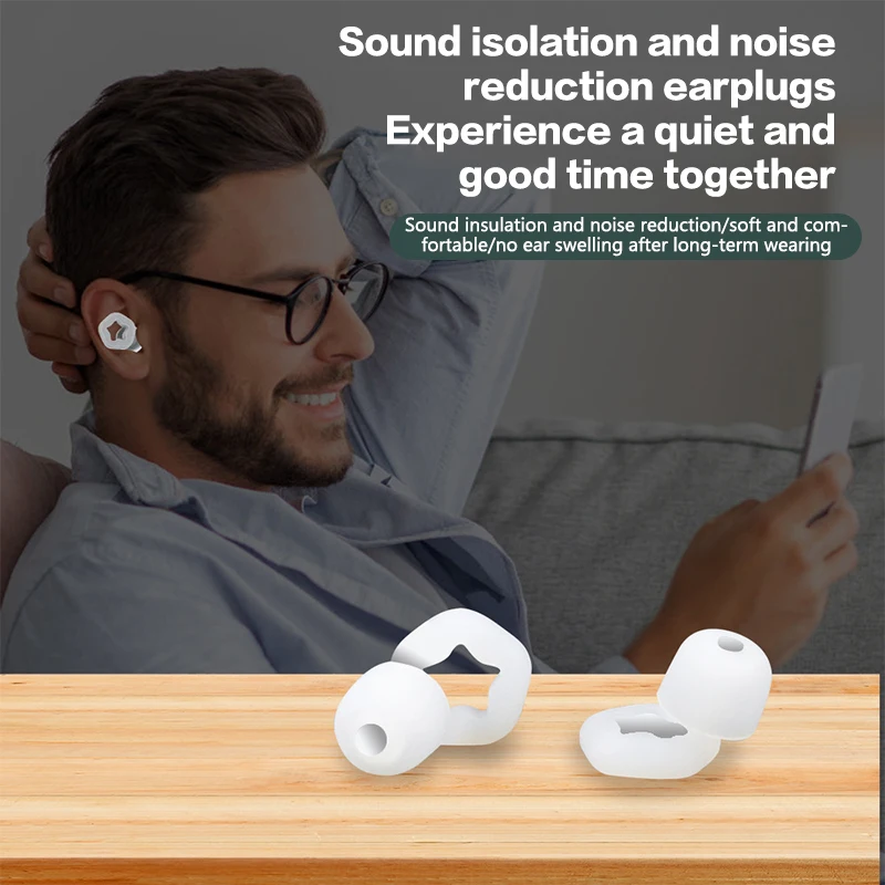 6PCS/3Pair Sleep Earplug Soft Silicone Noise Reduction Ear Muff Waterproof For Sleep Swimming Motorbike Noise Filtering Ear Plug