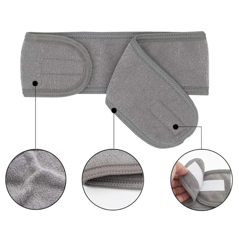 Hair Accessories Adjustable Head Band Women Spa Wide Hairband YogaWash Face Cosmetic Bath shower Makeup Headband Soft Toweling