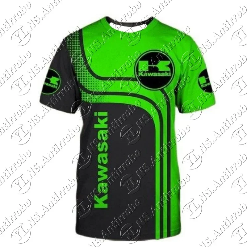 

Kawasaki's Best-selling Men's Quick-drying T-shirt High-quality Motorcycle Luxury Brand Short-sleeved Comfortable Casual Top