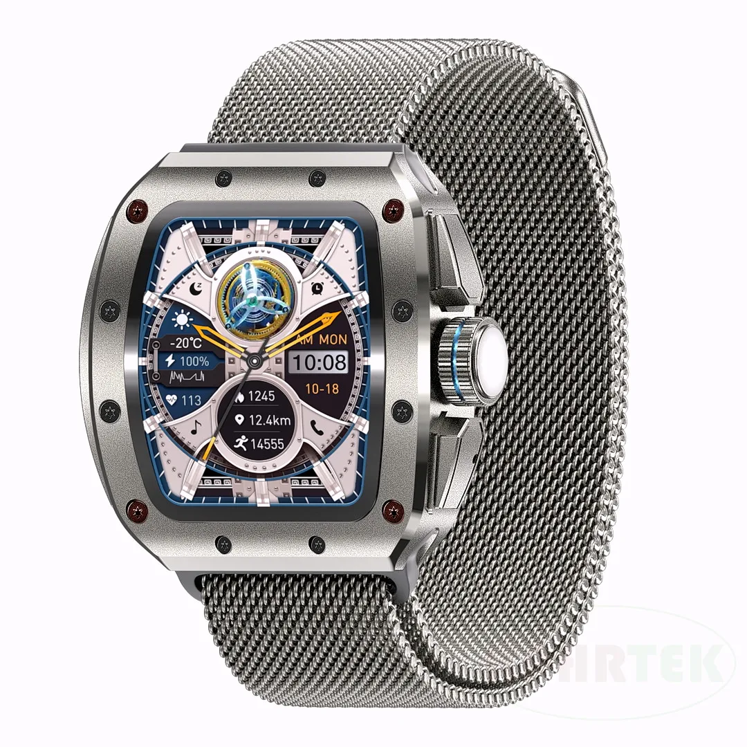 Smart Watch V68, 1.76 inches/300 mAh battery/Fitness Heart Rate Sport Watch Men Women with 3 Styles of Menus