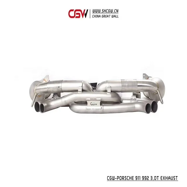Wild Sound Stainless Steel Valvetronic Full System Exhaust Muffler Catback Tips for  992 3.0T 2020 - view 4