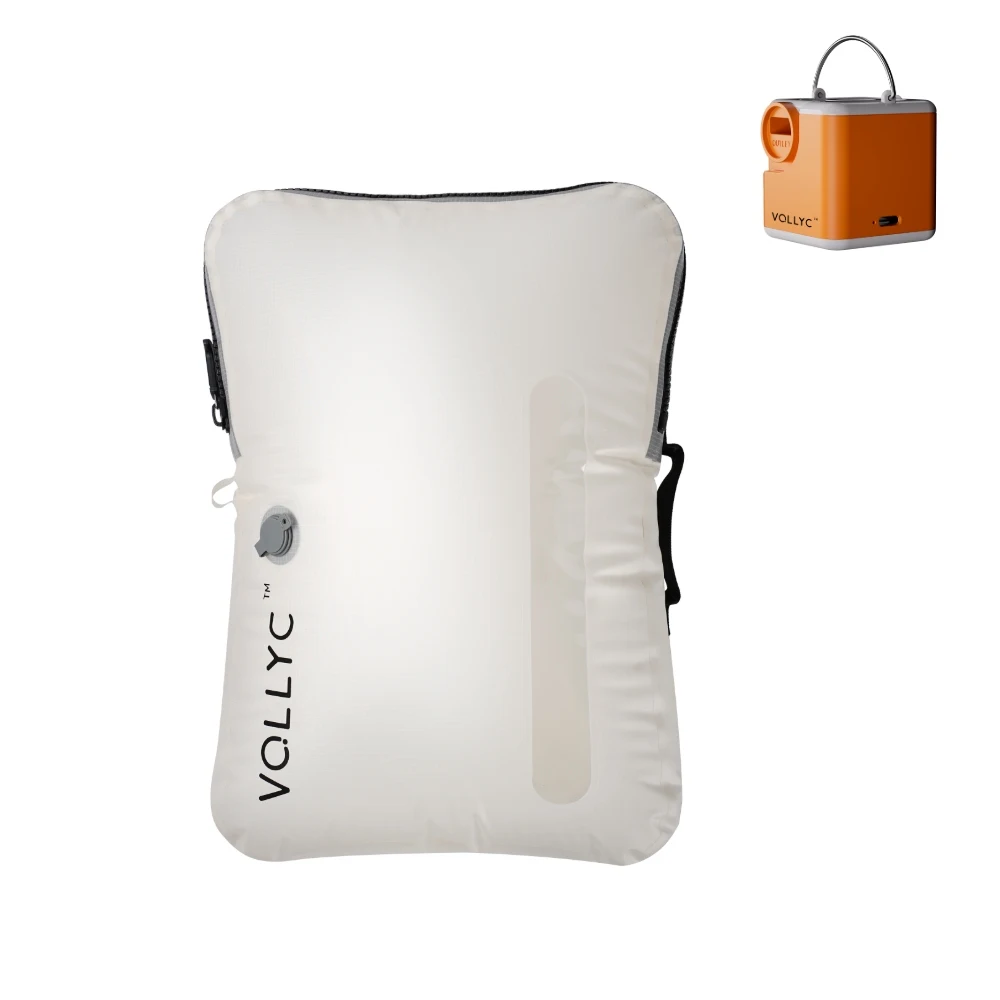 FLEXTAIL X VOLLYC EZYPACK - 25L vacuüm opbergtas, herbruikbare kledingopbergtas, reisrugzak bagagetas, 85% compressie