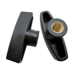 M6 M8 M10 65#Head Diameter Plum Bakelite Hand Copper Core Tighten Nuts Butterfly Plastic Head Hand Knob Thumb Nut Z-type Nuts