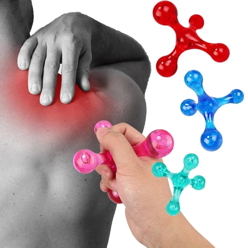 Mini Manual Massager 4 Balls Arm Back Leg Relaxation Head Foot Acupuncture Point Massager Relax Acupressure Health Massage Tools