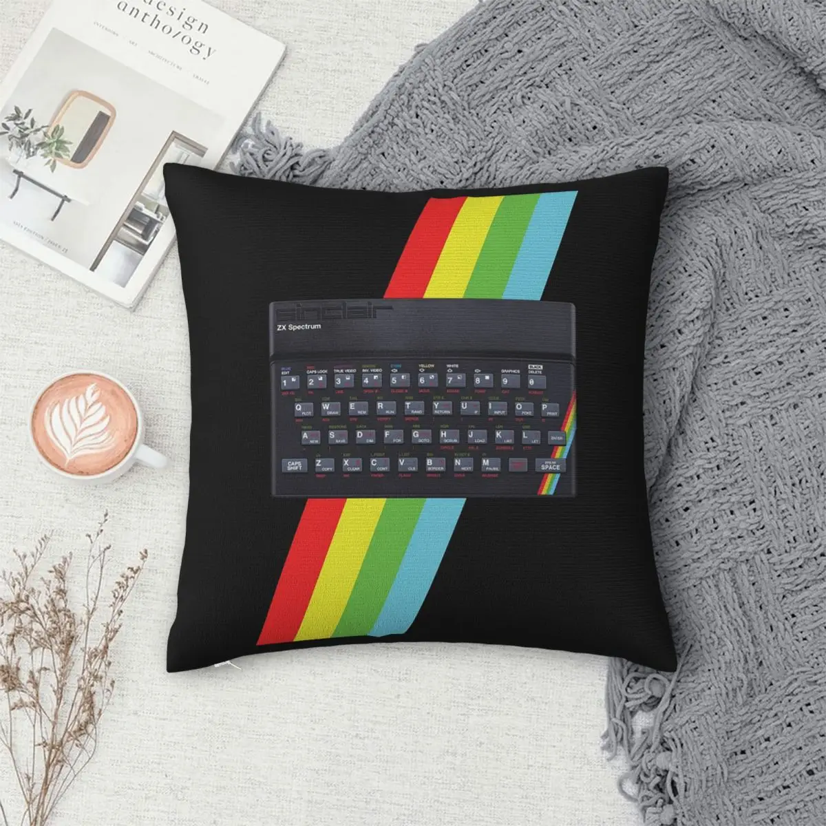 Sinclair ZX Spectrum-funda de almohada cuadrada para ordenador Personal, funda de cojín, funda de almohada para el hogar, dormitorio y coche