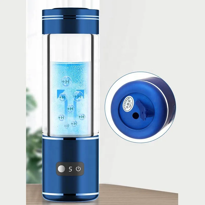 

Hydrogen Rich Water Bottle Ionizer Electrolysis Generator Cup Nano Molecular 5000PPB Maker Inhalation Machine