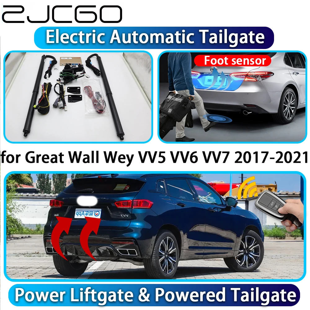 

ZJCGO for Great Wall Wey VV5 VV6 VV7 2017-2021 OEM Automatic Power Liftgate Powered Tailgate Intelligent System Trunk Lift Kit