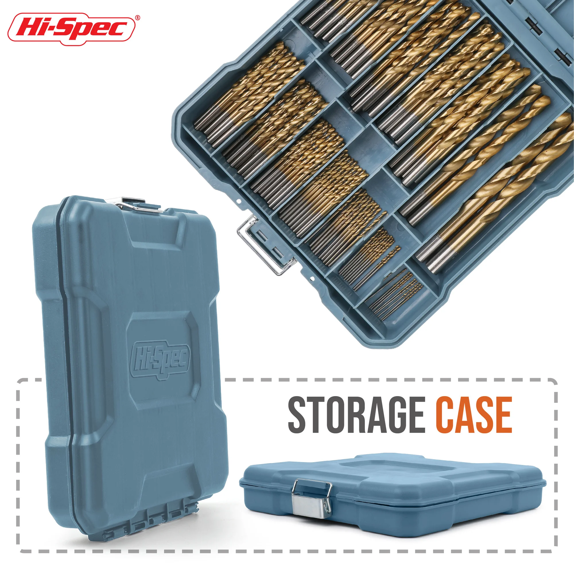 Hi-Spec Drill Bits Storage Organizer case Toolbox Woodworking Drill Bit Organizer box  for Drills  Bitsorganizador de brocas