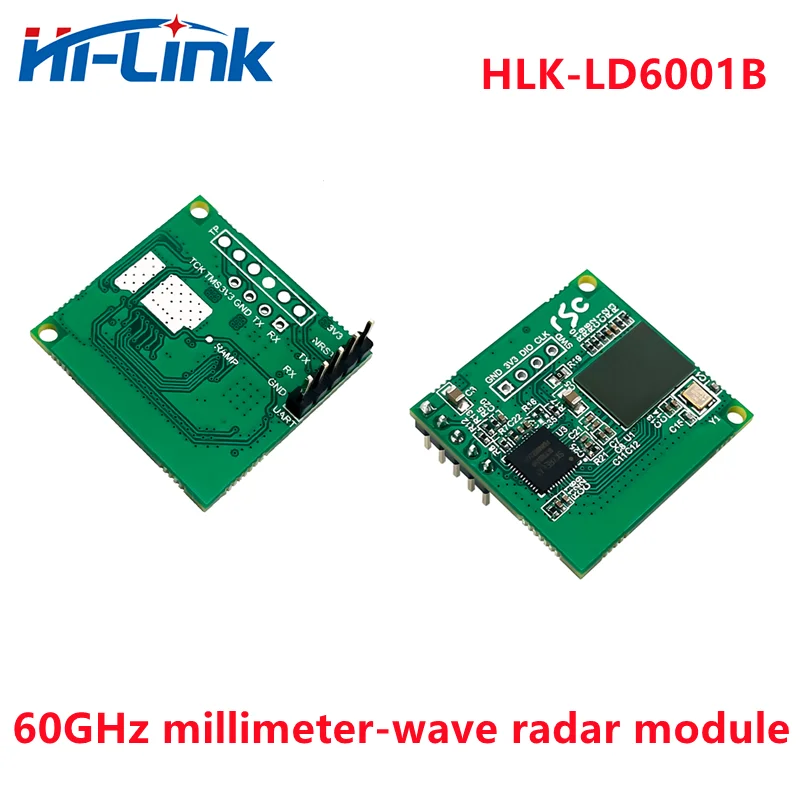 مرحبا لينك 60 جيجا هرتز MMWave الرادار وحدة رادار عالية الدقة ثلاثية الأبعاد استشعار الوجود البشري HLK-LD6001B كشف 10 أشخاص حساسية عالية