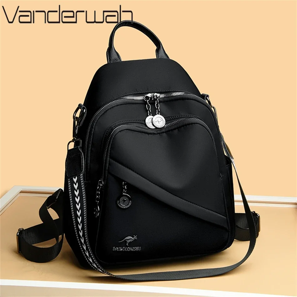 

New Women Backpack Luxury High Quality Leather Fashion Shoulder Bag Female Multifunction Large Capacity Travel Knapsack Mochila