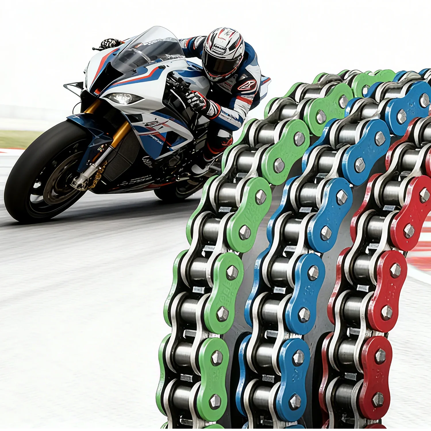 

Motorcycle Chain 420 108 Links Drive Colorful Chain Sprocket For Yamaha CF Moto125cc KX250F KTM ATV Dirt Pit Bike Accessories