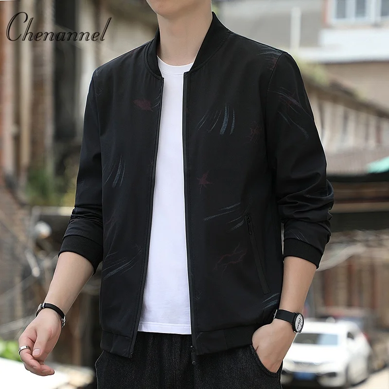 

Мужская повседневная трендовая модная ветрозащитная спортивная куртка на молнии с длинными рукавами, холодное теплое пальто-авиатор