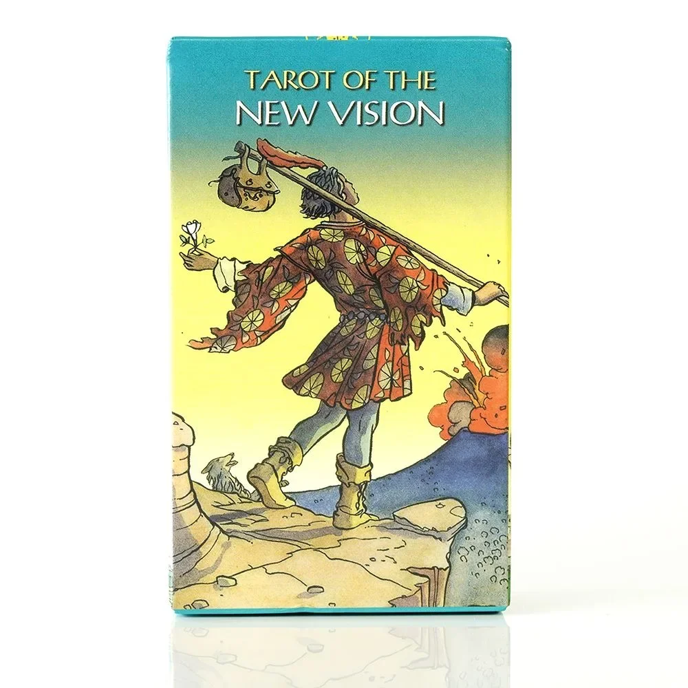 10.3*6cm Tarot of New Vision Deck Laser Edition with Guidebook for Beginners edición láser con guía para principiantes