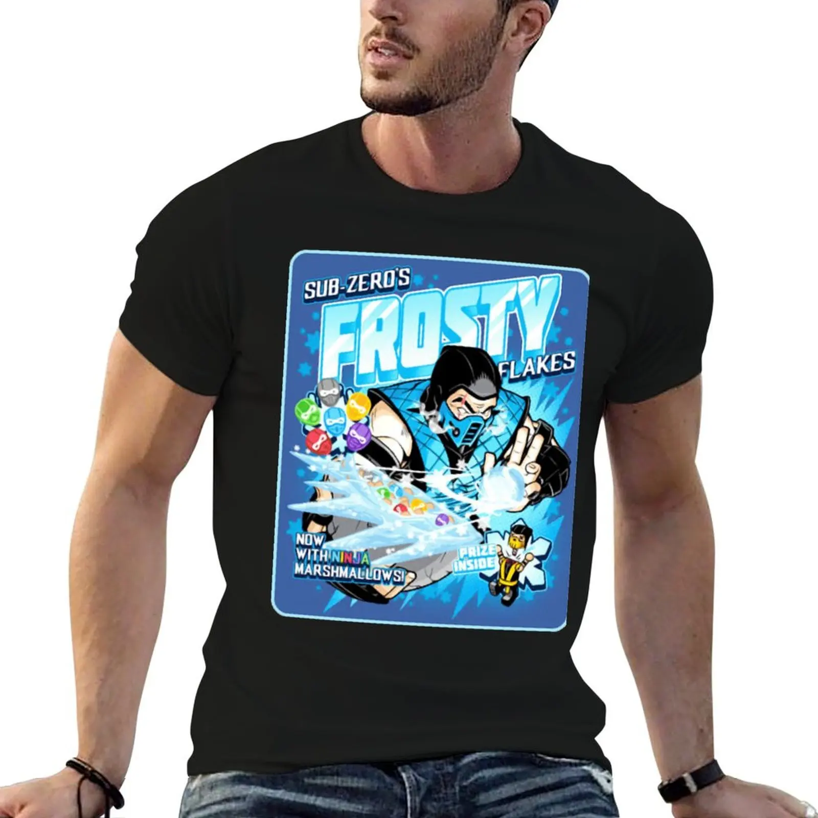 

Футболка SubZero FROSTY FLAKES, забавные футболки, мужские футболки с принтом, мужская футболка