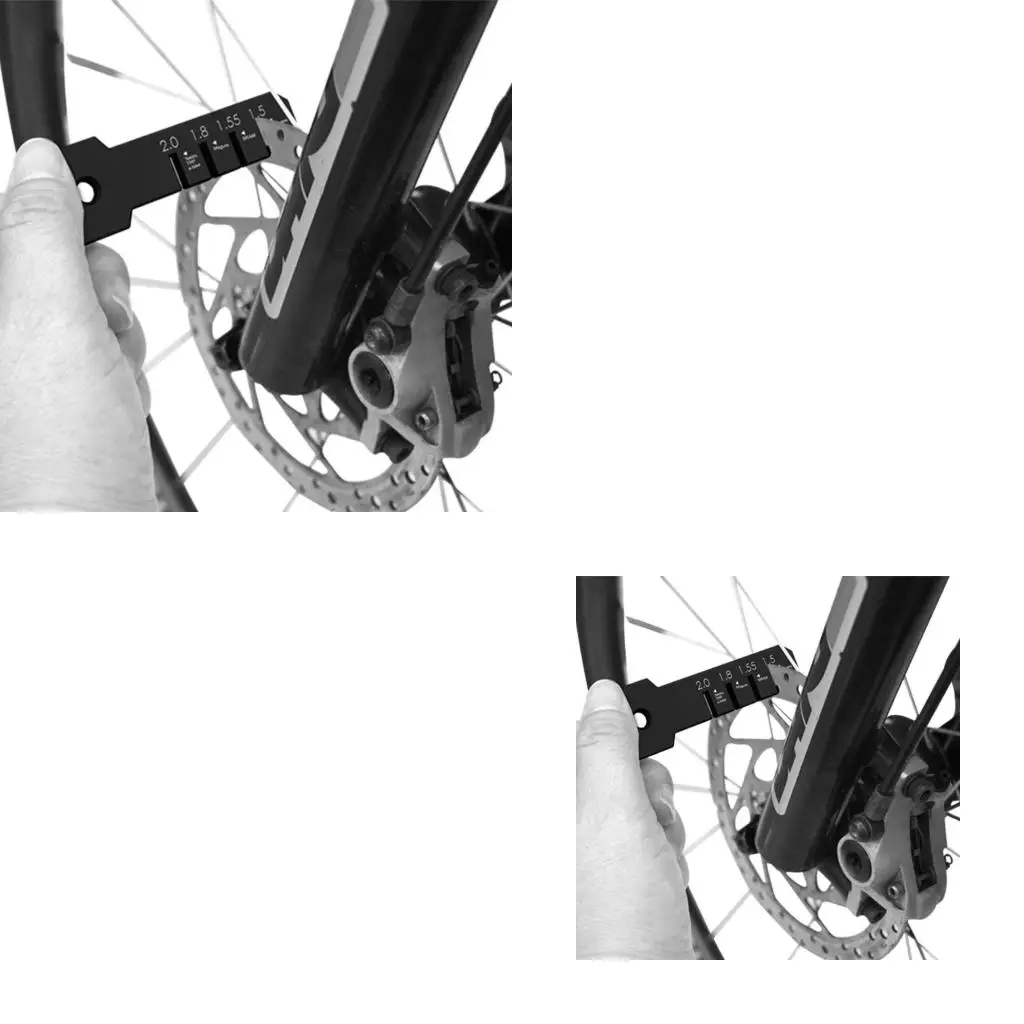 

Portable Brake Rotor Inspection Tool With Calibration Mark For Quick Bicycles Disc Maintenance Ergonomic Portable Design