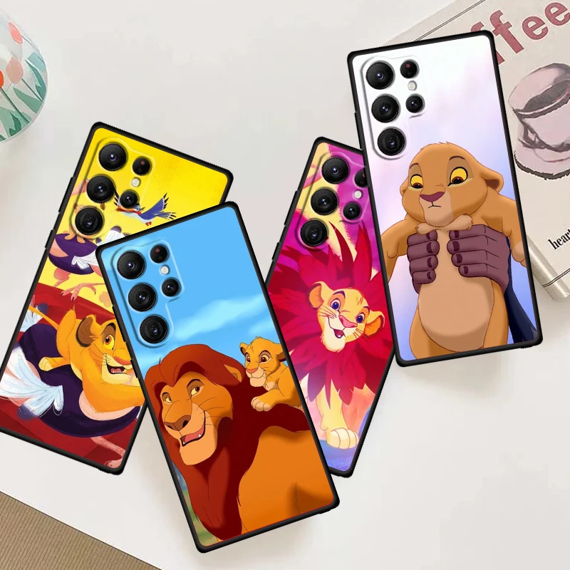 

Disney The Lion King For Samsung Galaxy S24 S23 S22 S21 S20 FE S10 S10E Plus Ultra Pro Lite 5G Black Cover Phone Case