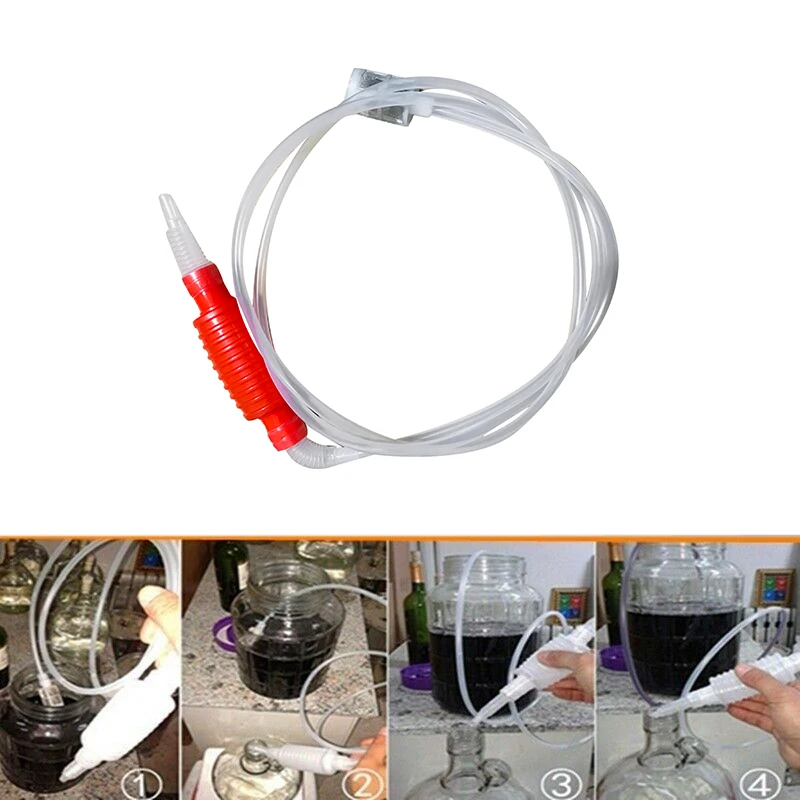 2 Meter Fish Tank Aquarium Syphon Tube Hand Fuel Pump Gasoline Siphon Hose Gas Oil Water Fuel Transfer Siphon Pump Gasoline