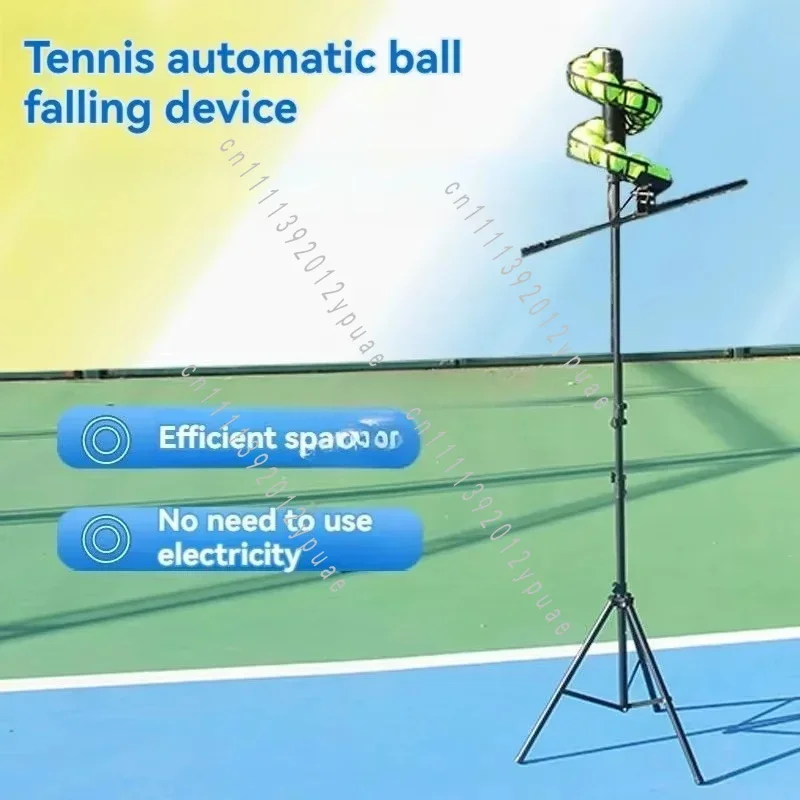 Portable Automatic Tennis Ball Feeding Machine, Self-service Launcher for Single Player Racket Practice