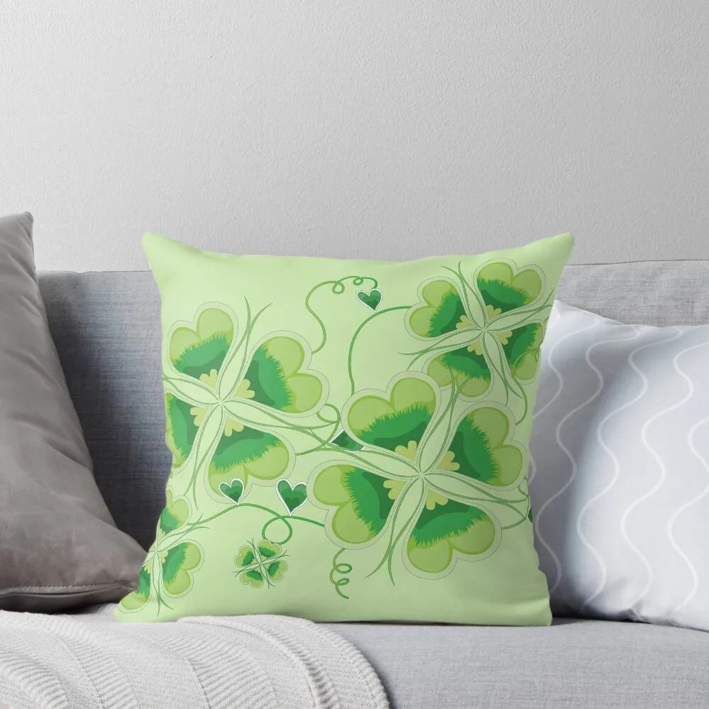 

Clovers - St Patricks Day Throw Pillow Covers For Sofas luxury sofa pillows Pillow Cases Decorative pillow