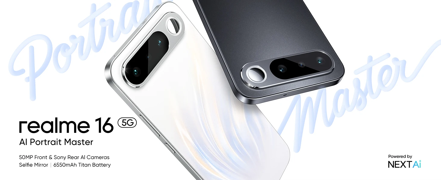 realme 16 5G Smartphone 45 W Fast charging Straight screen AMOLED 50MP 6550mAh Fast Charge Ip69
