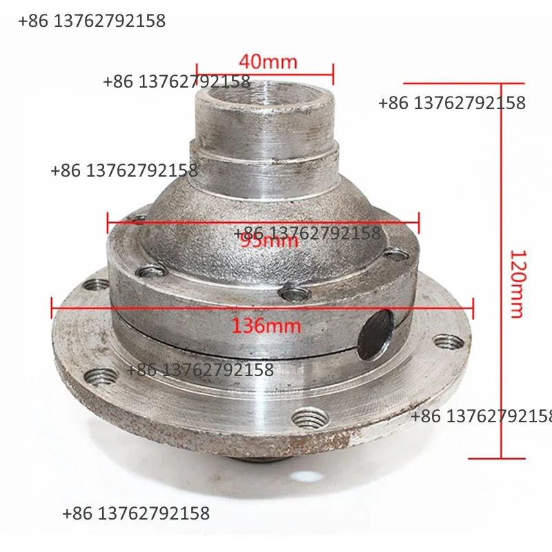 Electric Tricycle Rear Axle Spare Parts Chain Drive Differential Assembly Small Housing Gear Box For Brushed Motor Trike view 5
