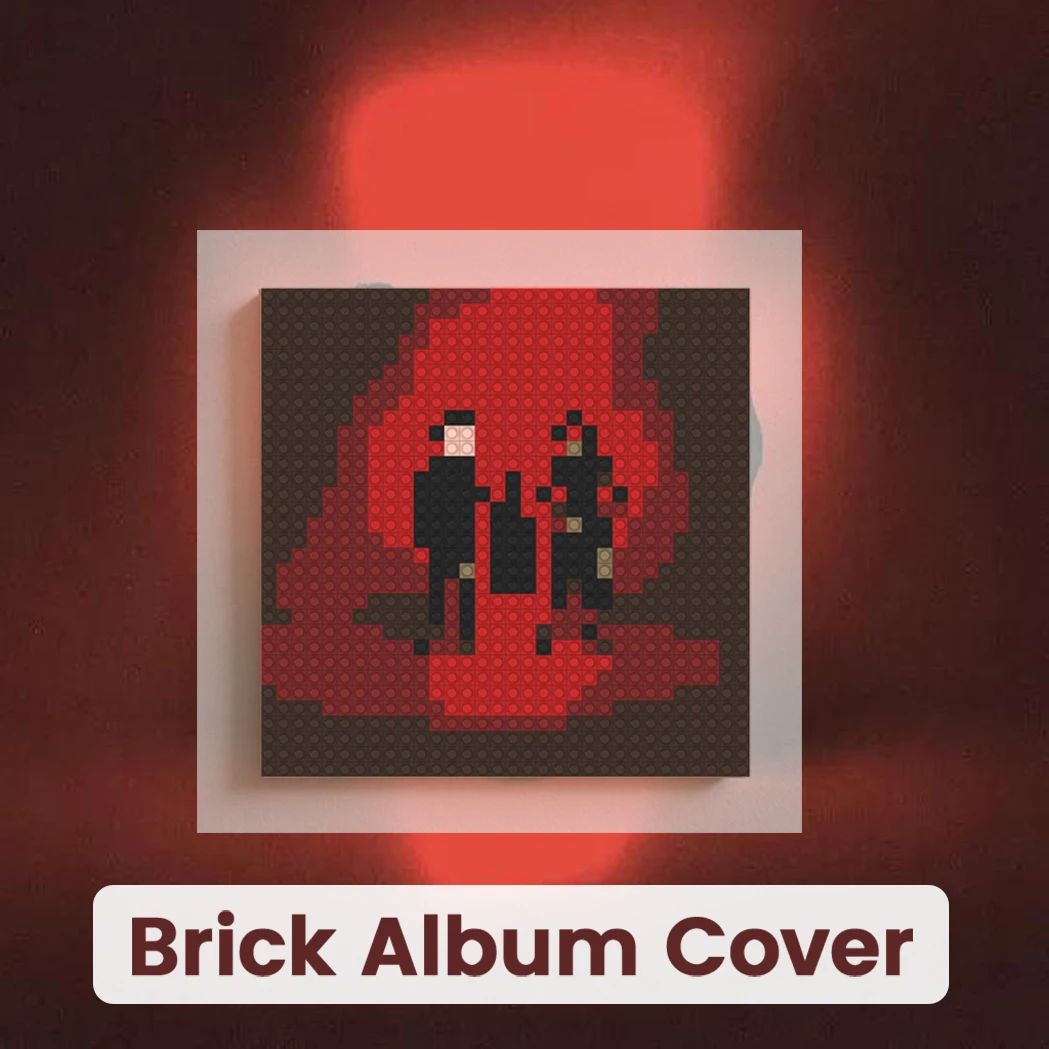 

Twentys-One-P-Pilots Pop Rock Band Music Album Building Blocks Mosaic Pixel Art Brick Painting Creative Living Room Wall Decor