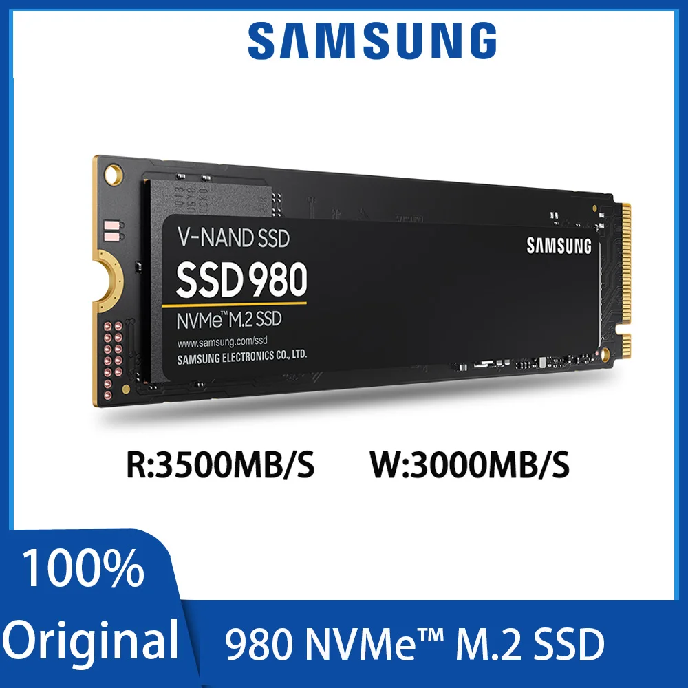 Samsung 980 SSD M.2 NVMe 250GB 1TB 500GB Internal Solid State Drive TLC SSD PCIe 3.0 x4 NVMe 1.3 laptop M2 SSD for Desktop PC