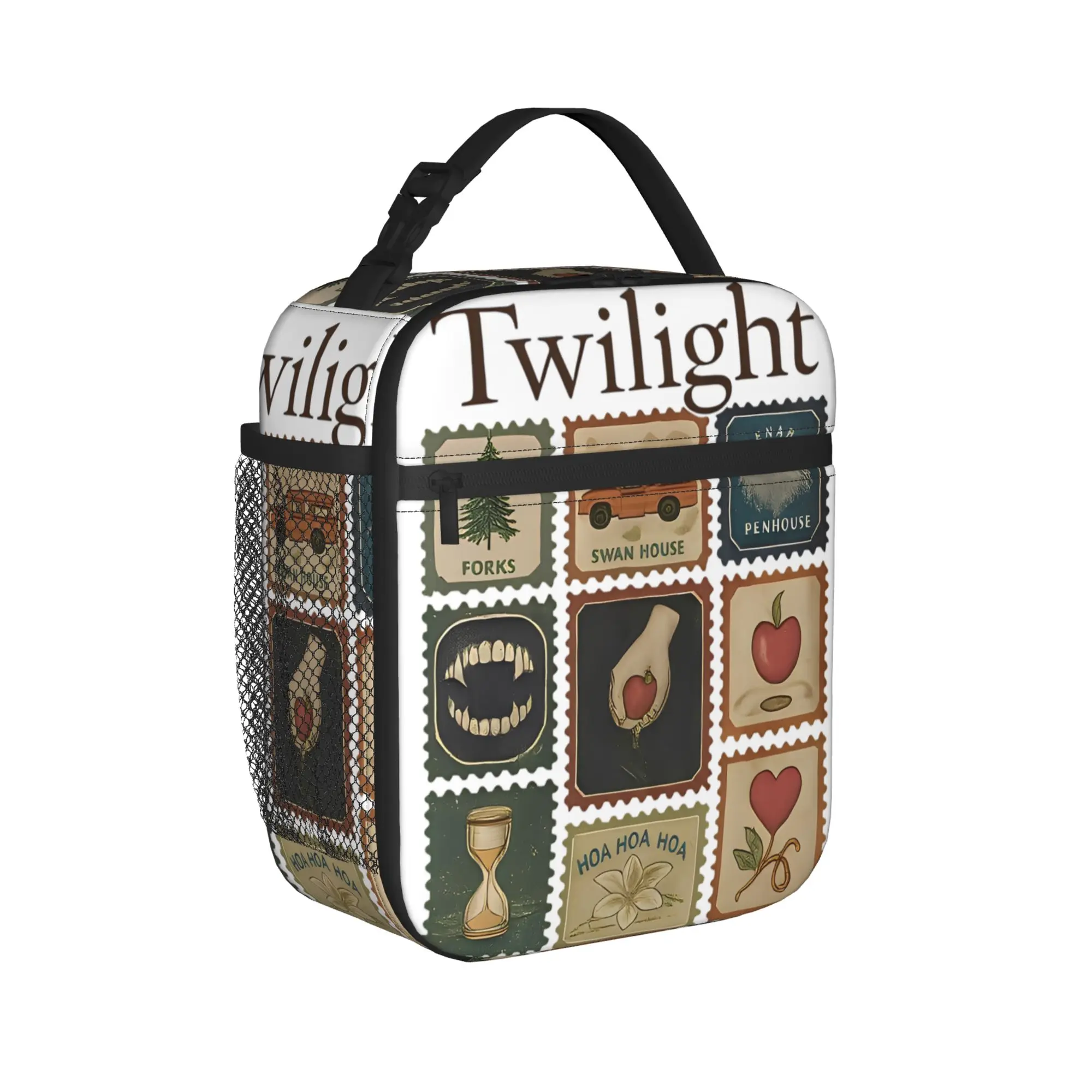 The Twilight Saga Comic Book Insulated Lunch Bag Leakproof  Meal Container Thermal Bag Lunch Box Tote Office  Outdoor Men Women